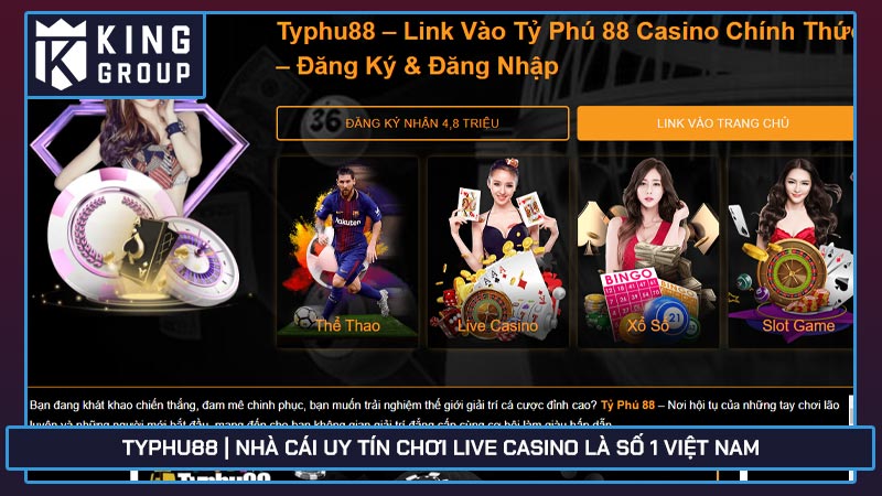 Typhu88 | Nhà cái uy tín chơi Live Casino là số 1 Việt Nam