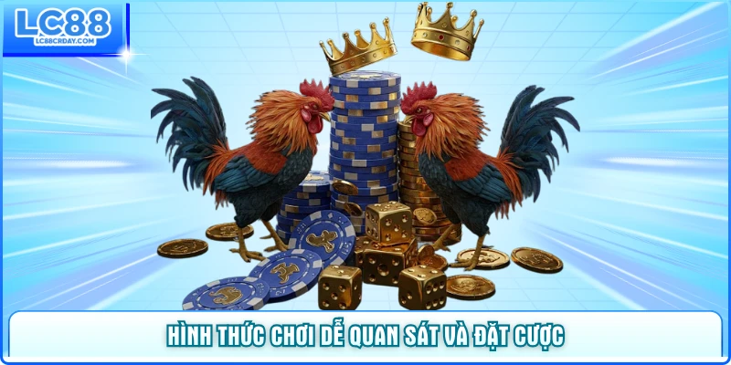 Hình thức chơi dễ quan sát và đặt cược